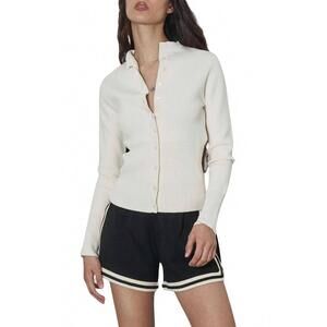 NEW FIND ME NOW high rib waist cardigan in cream
